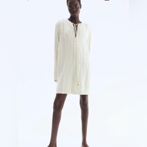 H&M Jacquard-Weave Long Sleeve Dress. XS. NWT. Sold out